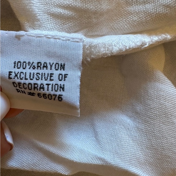 Raviya WHITE Tiered Crochet Neck Swim Cover-up Dress,Sz Large (n) - Picture 8 of 10